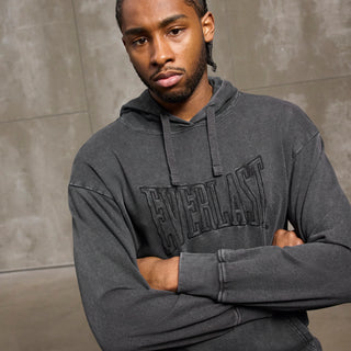 Everlast® EVERLAST WASHED EMB SWEAT HOODIE Hoodie Black