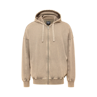 Everlast® EVERLAST WASHED OVERSIZED SWEAT CARDIGAN Hoodie Sand