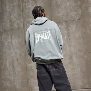 Everlast® EVERLAST WASHED OVERSIZED SWEAT CARDIGAN Hoodie Blue