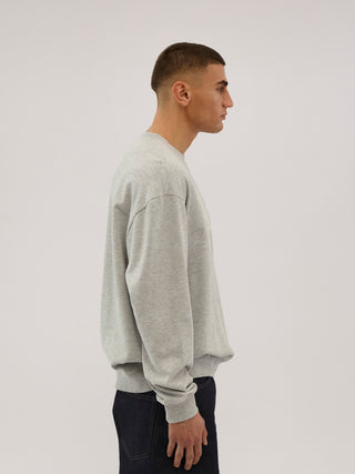 Everlast® EVERLAST LOGO CREW SWEAT Sweatshirt 413 Light Grey melange