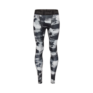 Everlast® EVERLAST Mens MMA AOP Combat Stretch Tights Long EVERDRI ™ Pants Black