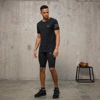 Everlast® EVERLAST Mens MMA Combat Stretch Tights Short EVERDRI ™ Shorts Black