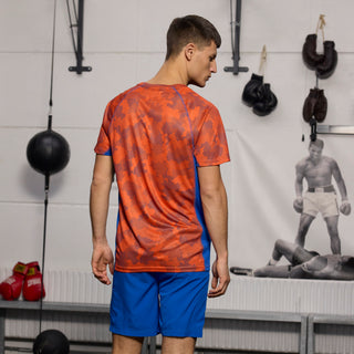 Everlast® EVERLAST Mens SS Athletic AOP Training Tee EVERDRI ™ T-shirt Orange