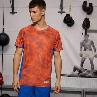 Everlast® EVERLAST Mens SS Athletic AOP Training Tee EVERDRI ™ T-shirt Orange