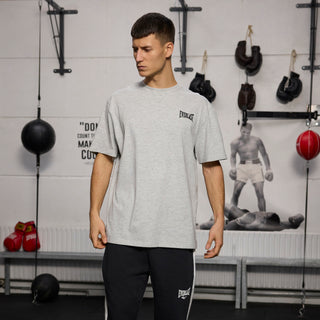 Everlast® EVERLAST Mens SS Oversized Iconic Logo Tee T-shirt Grey