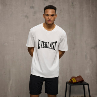 Everlast® EVERLAST Mens SS Oversized Iconic Maximized Logo Tee T-shirt White