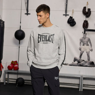 Everlast® EVERLAST Mens Worldwide Greastest Crew Sweat Sweatshirt Grey