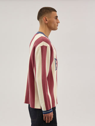Everlast® Heritage Striped Jersey Knit 19-1533 TCX