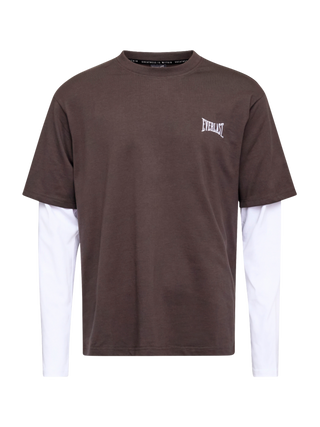 Everlast® LAYERED BACK LOGO CAMO LS T-shirt Brown