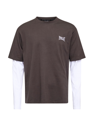 Everlast® LAYERED BACK LOGO CAMO LS T-shirt Brown