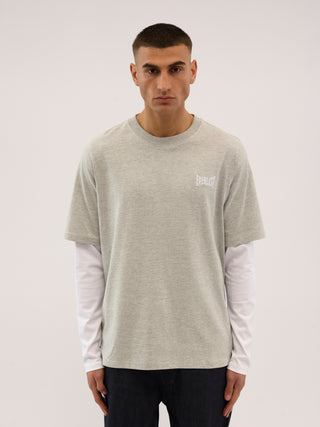 Everlast® LAYERED BACK LOGO LS T-shirt Grey