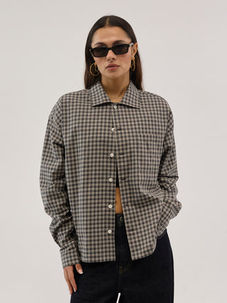 Everlast® Long Sleeve Checked Shirt Shirt Blue