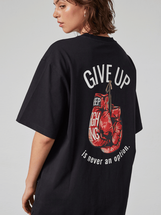 Everlast® NEVER GIVE UP TEE T-shirt Black