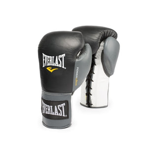 Everlast® Powerlock Pro Lace Boxingglove Gloves Black/White/Gray