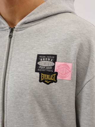 Everlast® Bronx original Hoodie Cardigan Grey