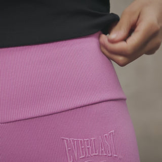 Everlast® Sport EVERLAST Womens Trend Rib Tights Short Shorts Pink